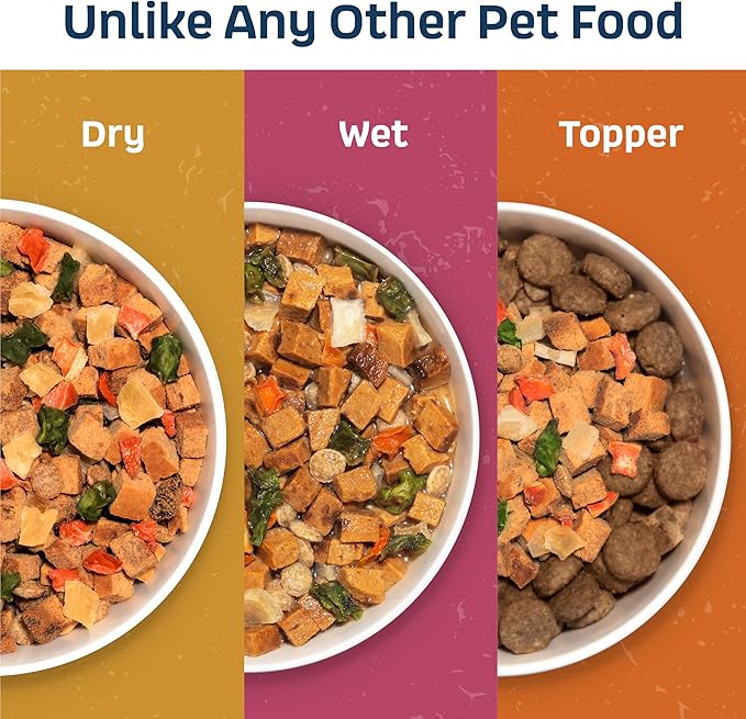 Natural Dog Food - Slow-Roasted Turkey Bowl with Ancient Grains, Vegetables & Fruits - Ideal Wet/Dry Meal or Premium Dog Food Toppers for Picky Eaters (2 lbs)