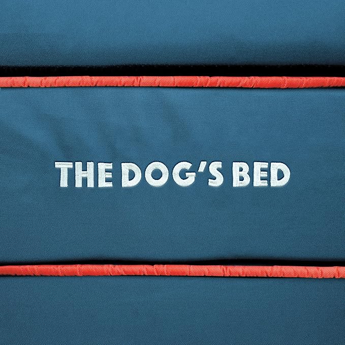Replacement Outer Cover ONLY (Outer Cover ONLY - NO Bed, NO Waterproof Inner) for The Dog's Bed, Washable Oxford Fabric, Extra Large (Blue with Red Piping UK Flag Embroidery & Centre Flag)