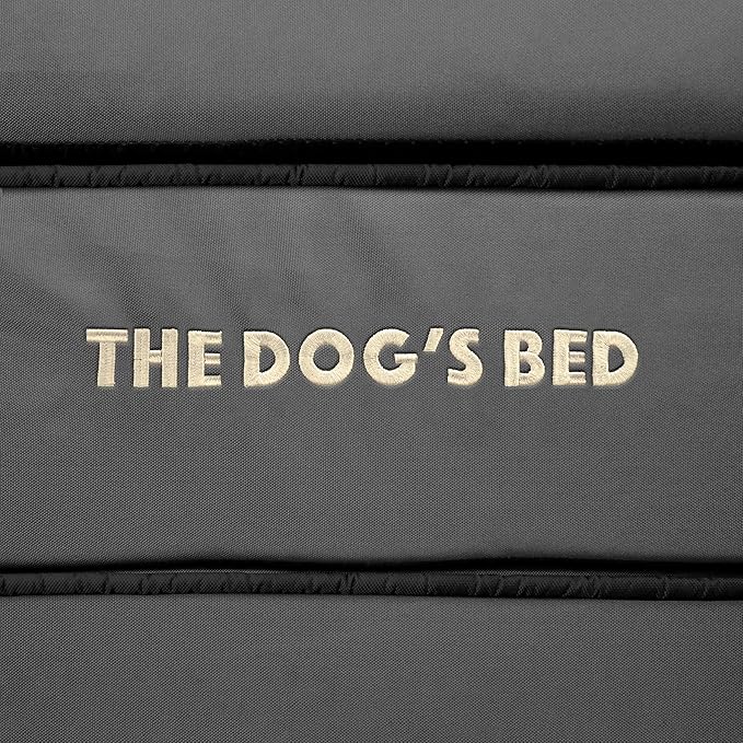 The Dog’s Bed Orthopedic Headrest Dog Bed XXL Grey/Black, Memory Foam, Pain Relief for Arthritis, Hip & Elbow Dysplasia, Post Surgery, Lameness, Waterproof Washable Cover